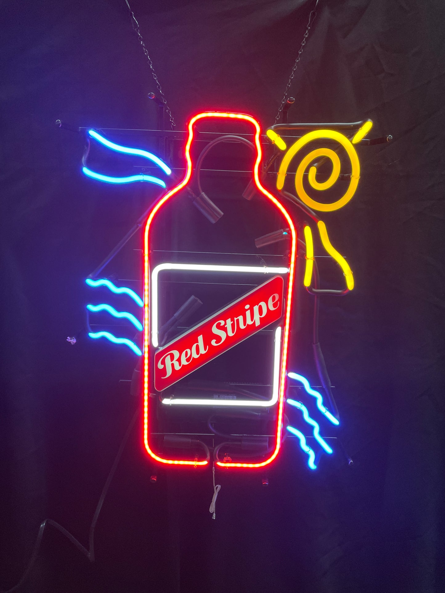 Sun for Red Stripe Neon Sign Replacement Tube