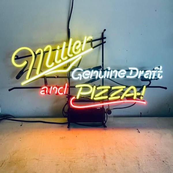 and Single Stroke Word Unit with Underlining for Miller Genuine Draft and Pizza Neon Sign Replacement Tube