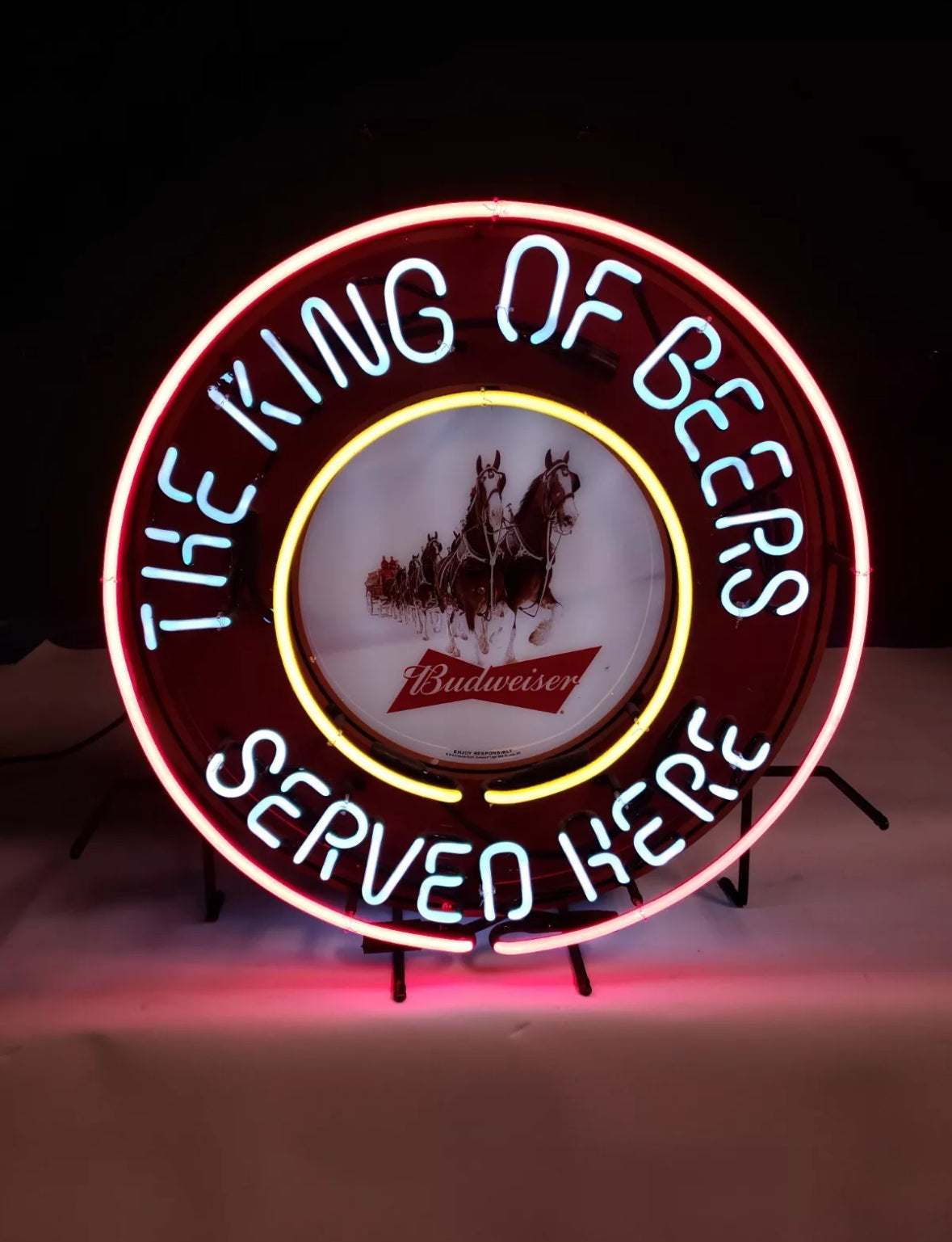 SERVED HERE Single Stroke Word Unit for Budweiser King of Beers Replacement Tube - Neon Sign Part