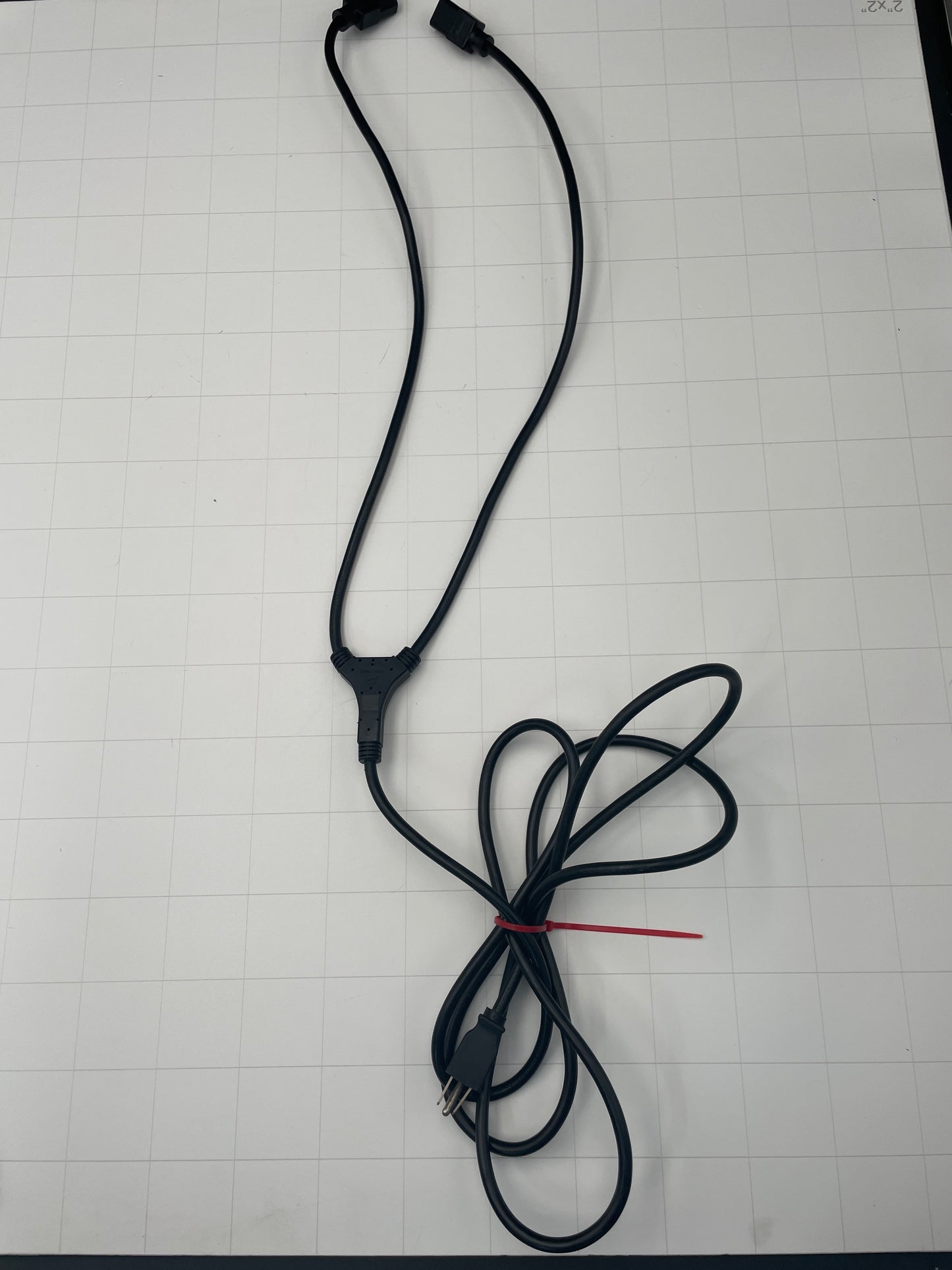 10 Ft Split Neon Sign Power Cord – Dual IEC Y-Style Replacement Cable