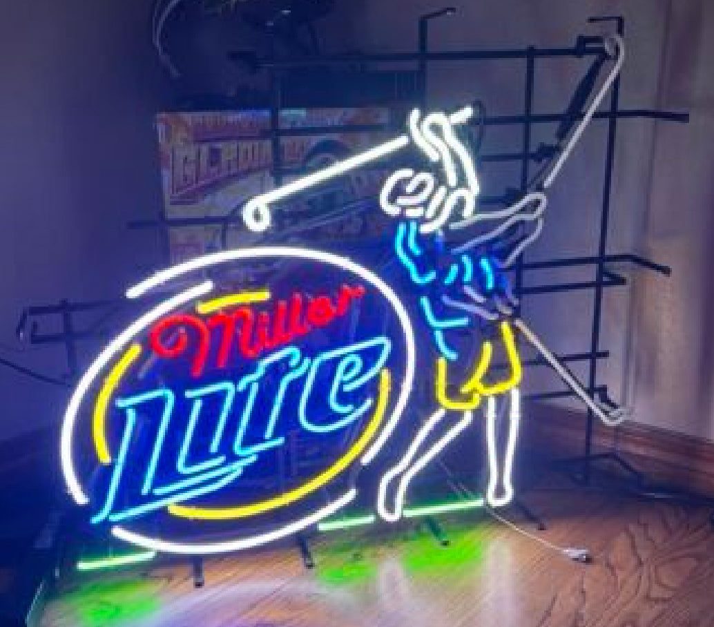 Bottom Golf Club & Arm Unit Replacement Tube for Miller Lite Golf Sequencing - Neon Sign Part New