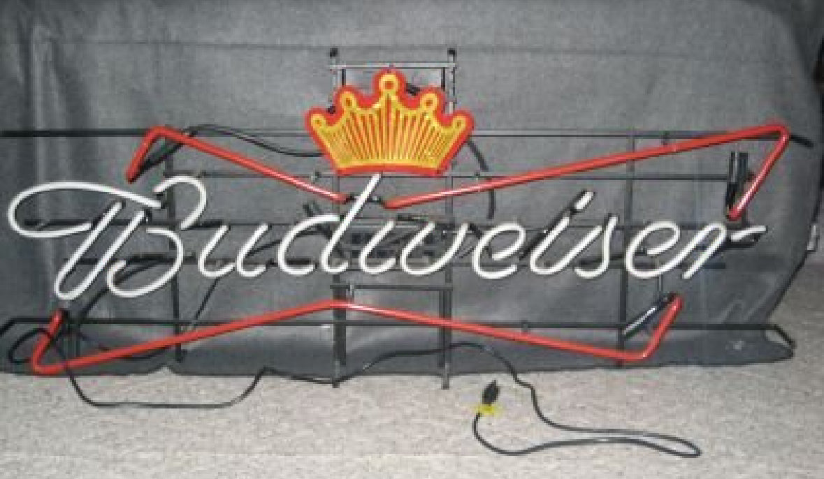 Crown Backlight / Grid for Large Budweiser Replacement Tube - Neon Sign Part
