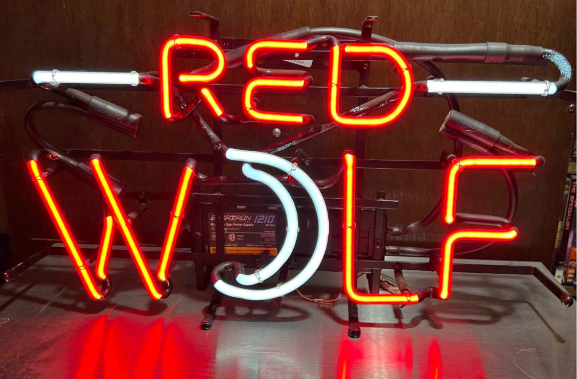 Wolf single stroke word unit for red wolf Replacement Tube - Neon Sign Part