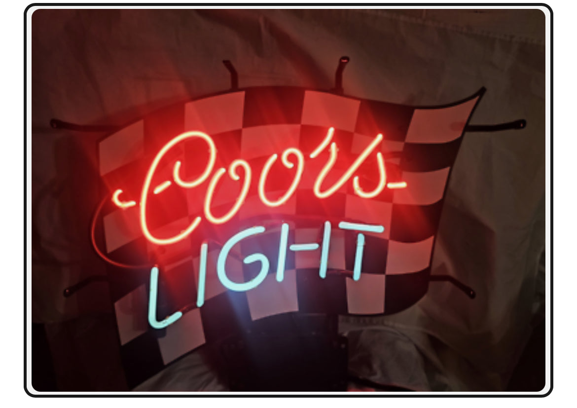 Coors Script Word unit for Coors Light Racing Replacement Tube - Neon Sign Part