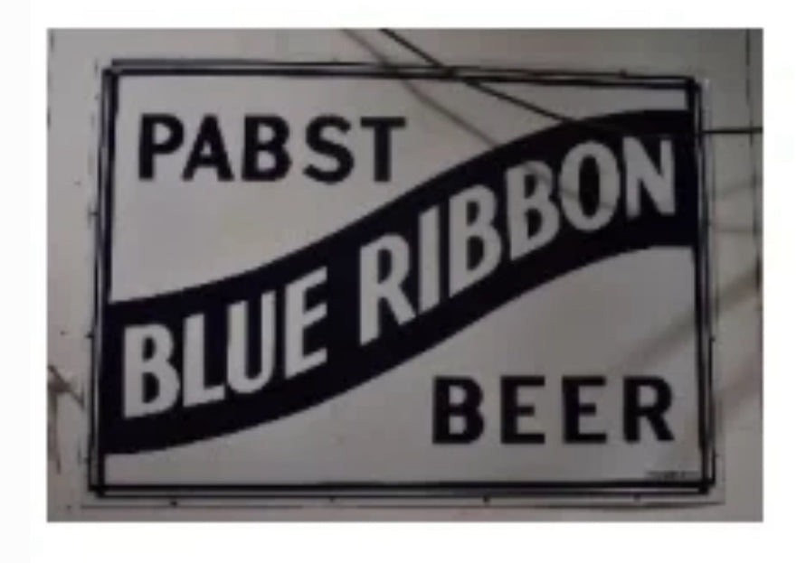 Pabst Blue Ribbon Single-Faced Porcelain Sign by Acme (Circa 1940)