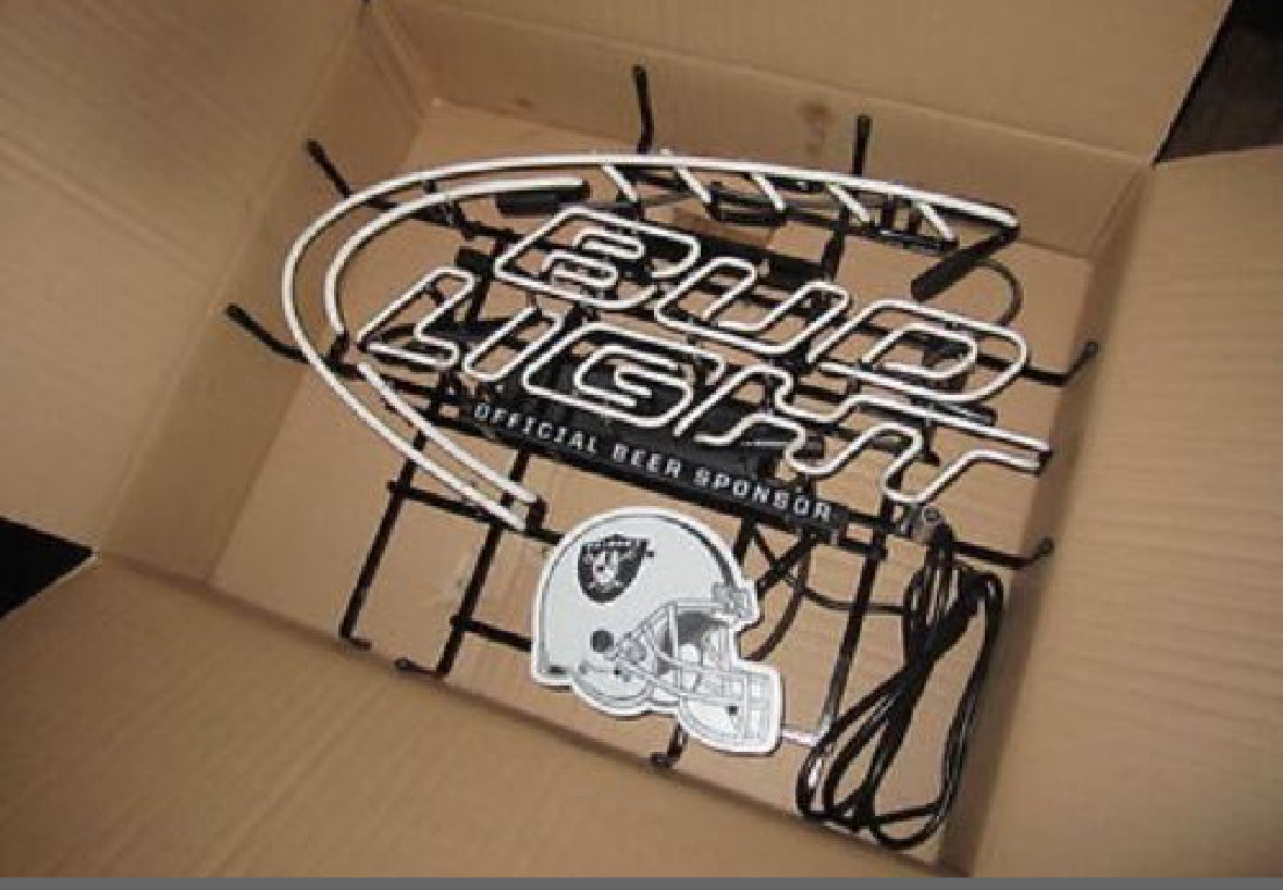Bud Light Tampa Bay Helmet Neon Sign Plastic Replacement Panel