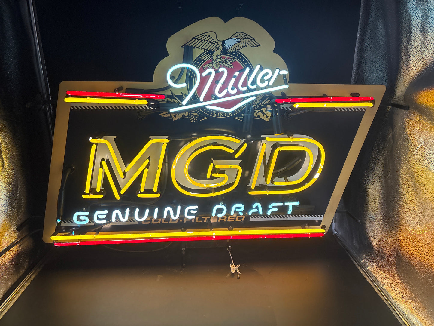 Miller Single Stroke Script Word unit for MGD Replacement Tube - Neon Sign Part