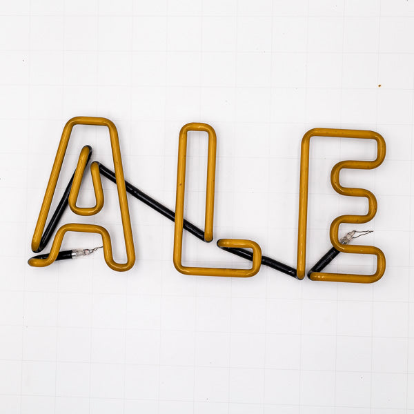 ALE Double Stroke Word Unit for Budweiser American Pale Ale Neon Sign Replacement Tube