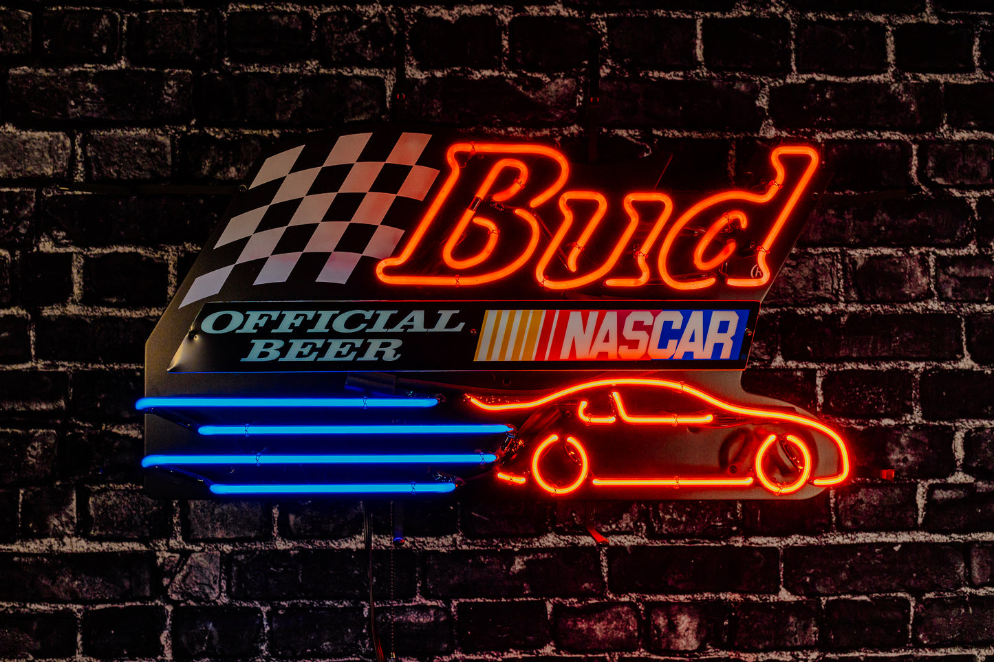 Bud Nascar back plastic for Budweiser Neon Sign Plastic Replacement Panel