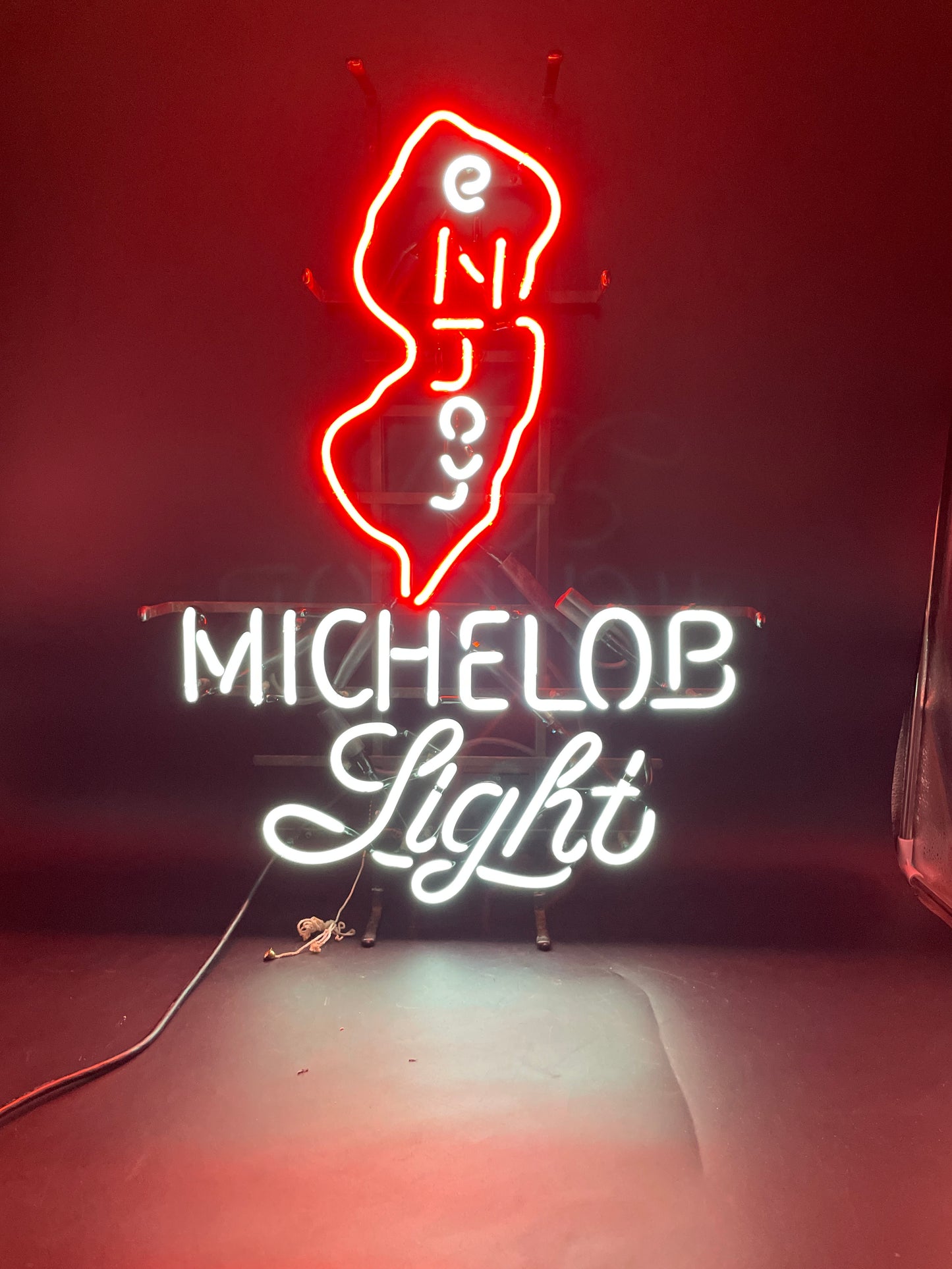 E & OY Single Stroke Word unit for Enjoy Michelob Light New Jersey Replacement Tube - Neon Sign Part