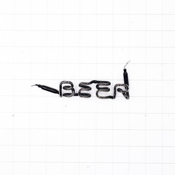 BEER Double Stroke Word Unit for Old Style Neon Sign Replacement Tube