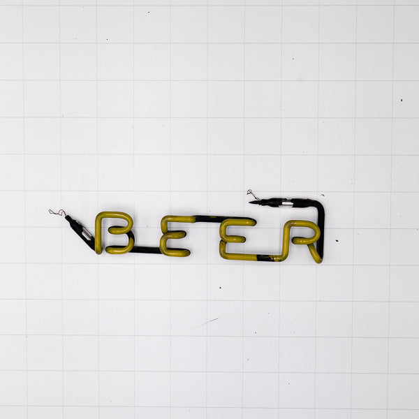 BEER Single Stroke Word Unit Neon Sign Replacement Tube