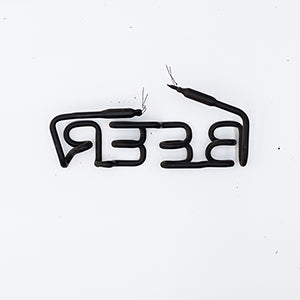 BEER Single Stroke Word Unit Neon Sign Replacement Tube
