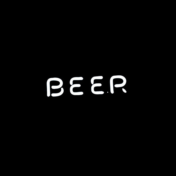 BEER Single Stroke Word Unit Neon Sign Replacement Tube