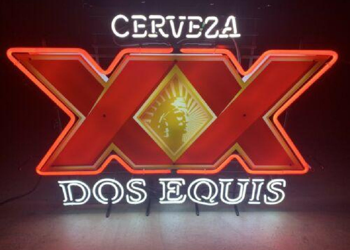 XX for Cerveza Dos Equis Neon Sign Plastic Replacement Panel
