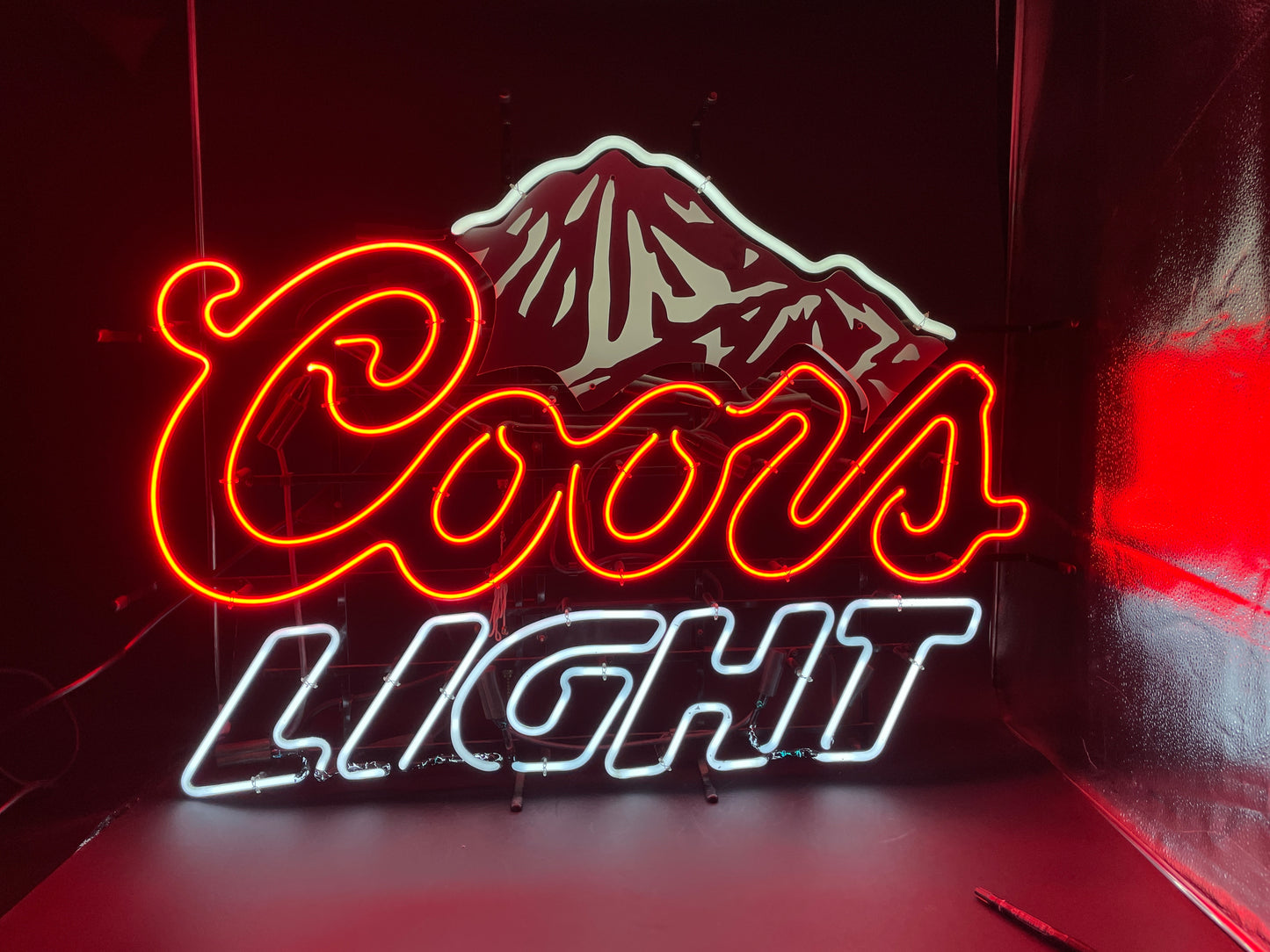Grid / Backlight & Plastic Back Plate for Coors Mountain Replacement Tube - Neon Sign Part