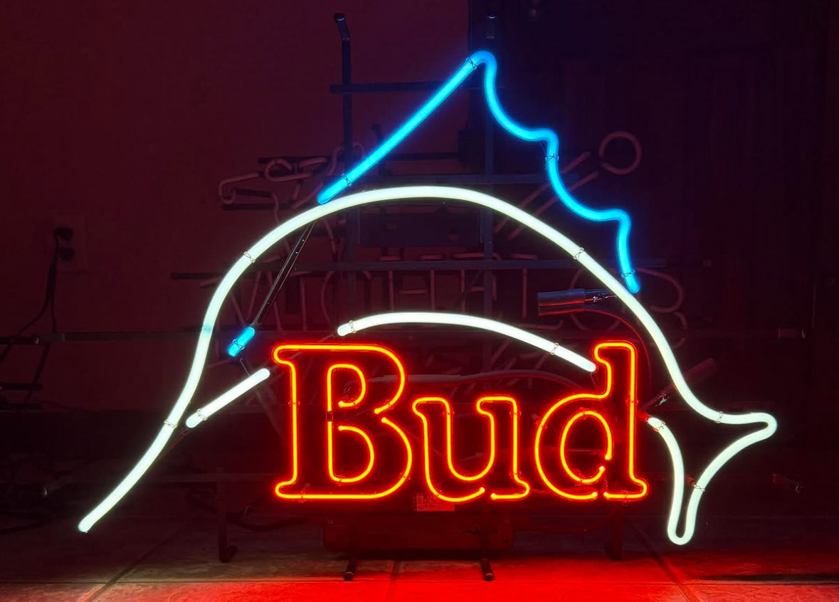 Eye and Fin Border unit for Budweiser Fish Replacement Tube - Neon Sign Part