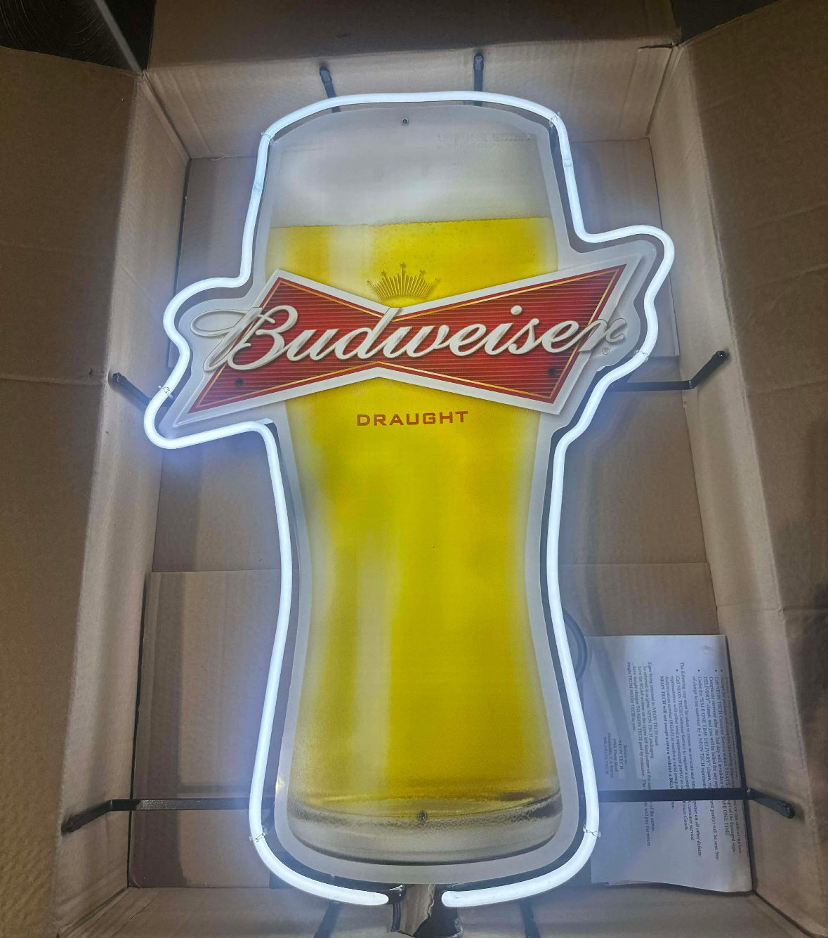 Large Beer Glass Border unit for Budweiser Replacement Tube - Neon Sign Part
