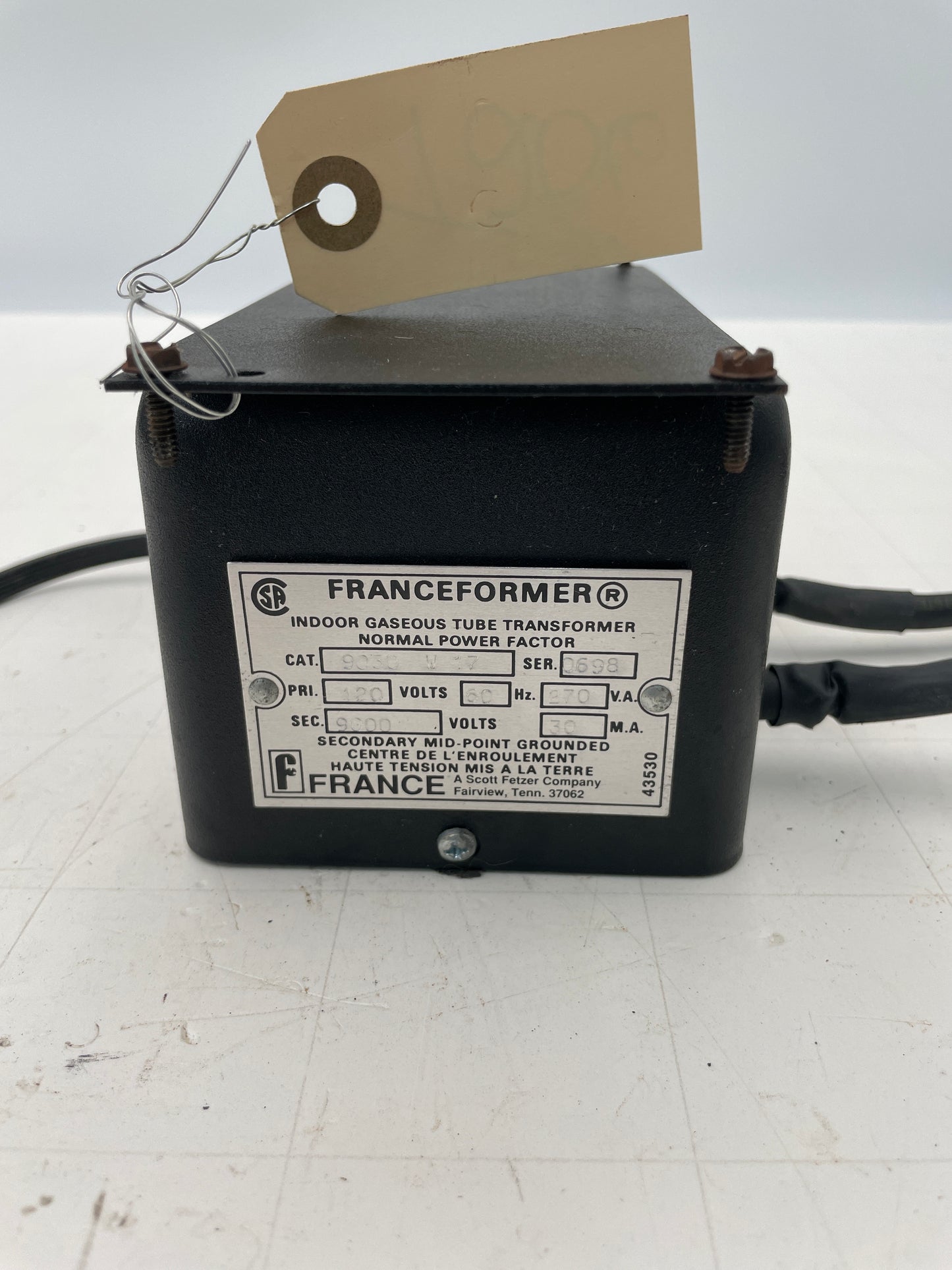 Franceformer Vintage Core & Coil Neon Sign Replacement Transformer – 6Kv
