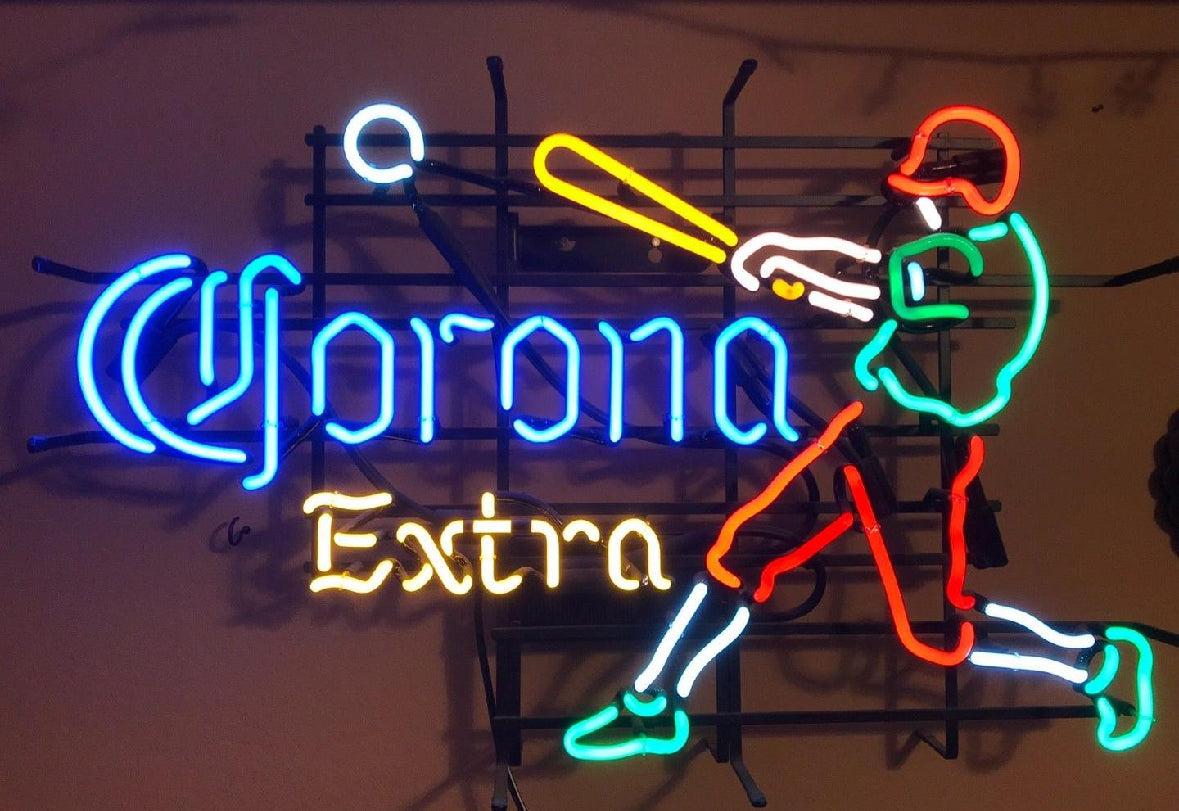Upper body, Arms, Bat and Ball unit for Corona Extra Baseball Replacement Tube - Neon Sign Part