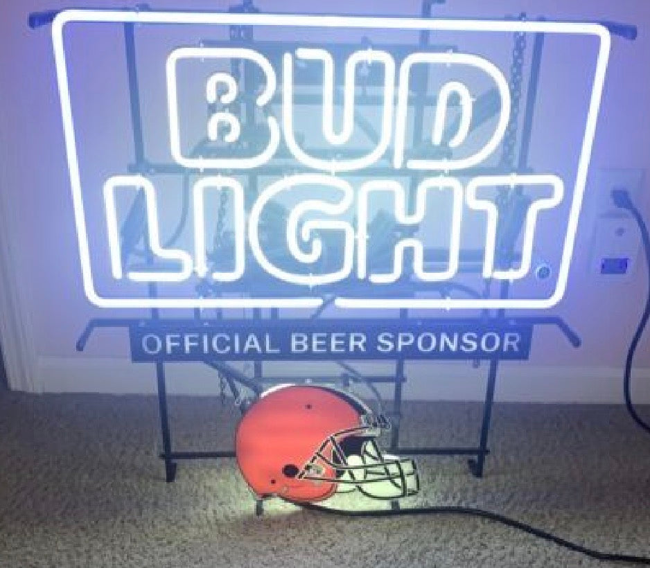 Grid / Backlight for Bud Light Official Beer Sponsor NFL Football Helmet Version Replacement Tube - Neon Sign Part
