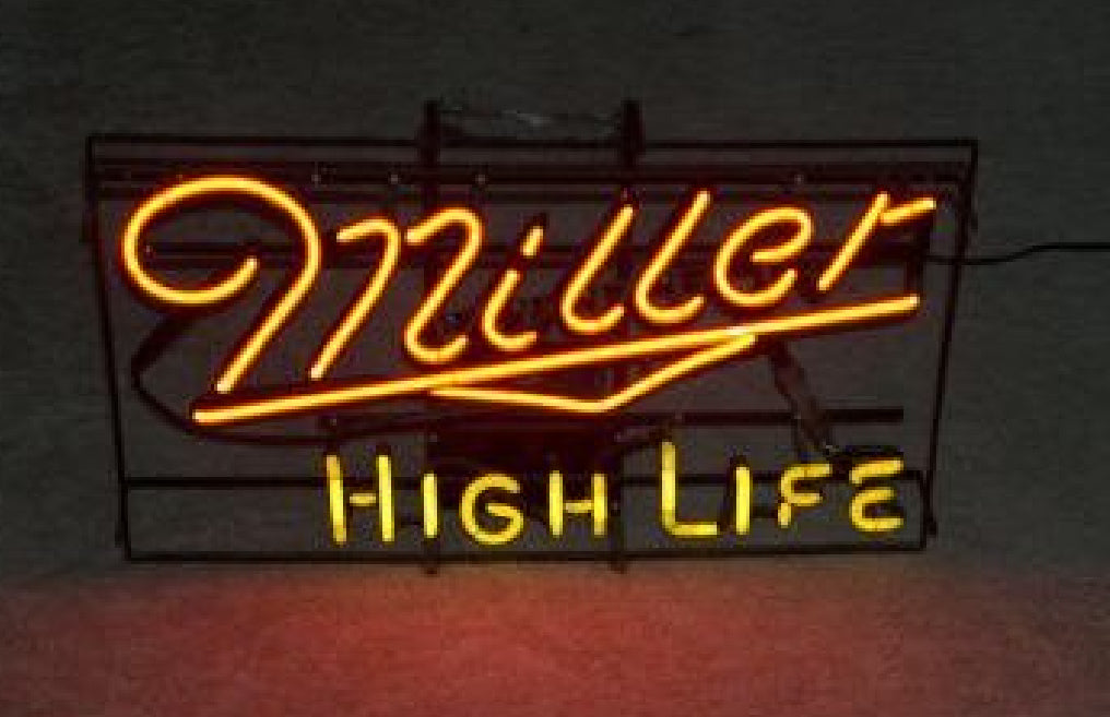 Miller Single Stroke Word unit for Miller High Life Replacement Tube - Neon Sign Part