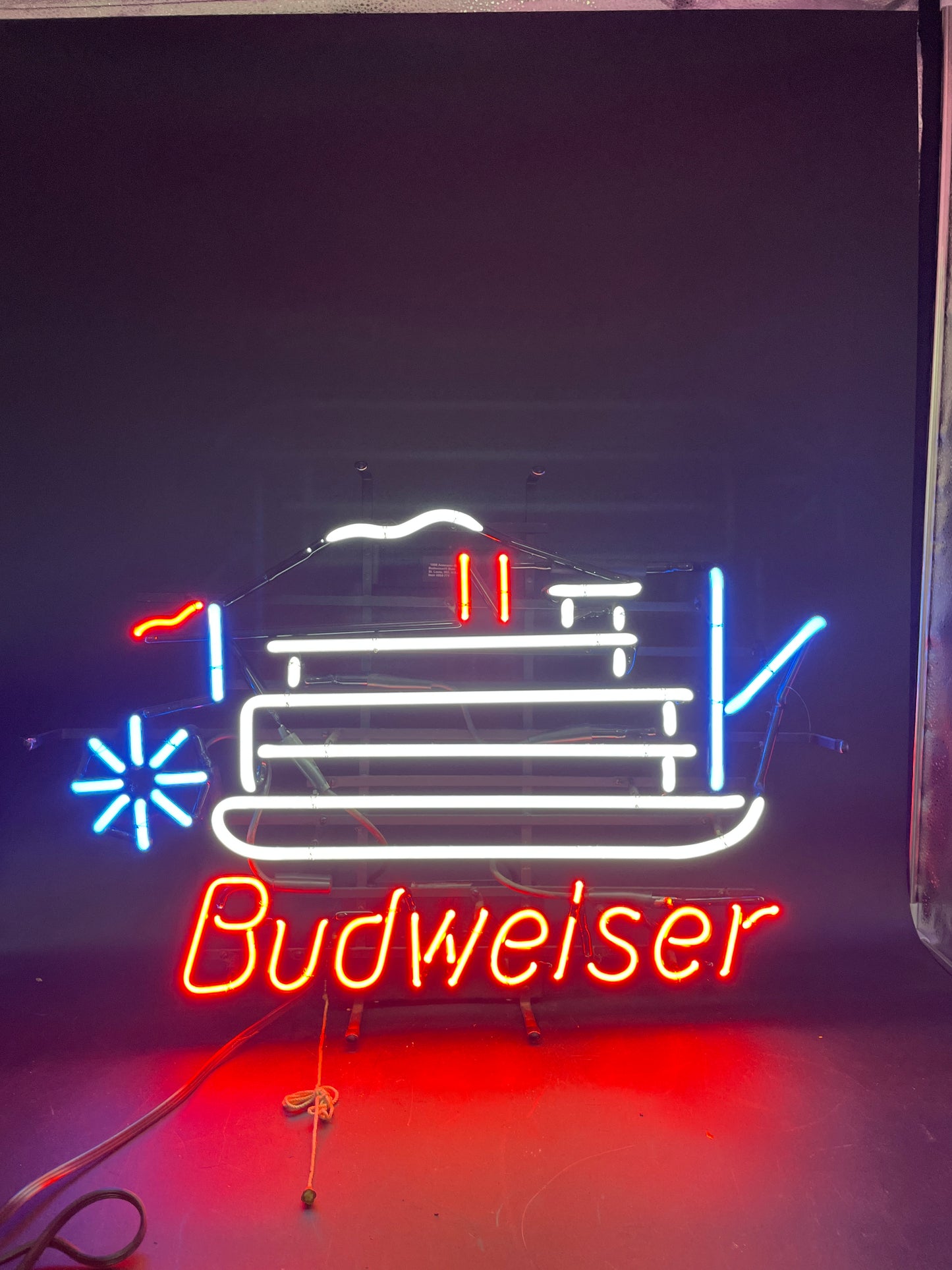 Upper Smoke & Stacks Unit for Budweiser Paddle Replacement Tube - Neon Sign Part