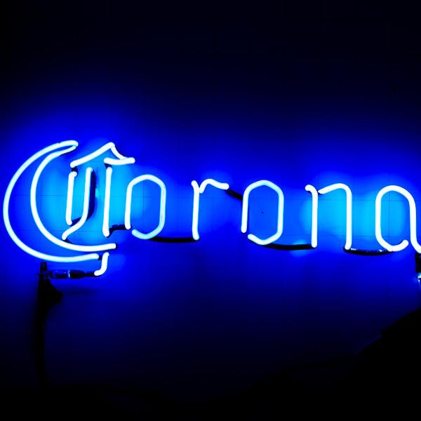 Corona Single Stroke Word Unit Neon Sign Replacement Tube