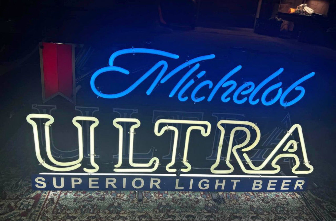 Michelob Script Word Unit with Backlight Neon Sign Replacement Tube