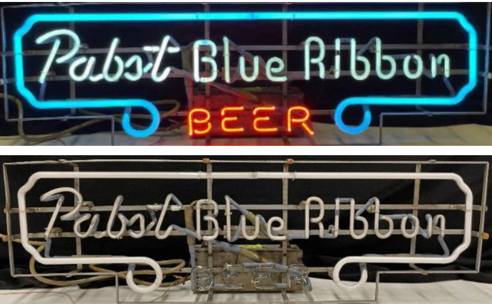 Pabst Blue Ribbon PBR Border Scroll unit - Replacement Tube - Neon Sign Part