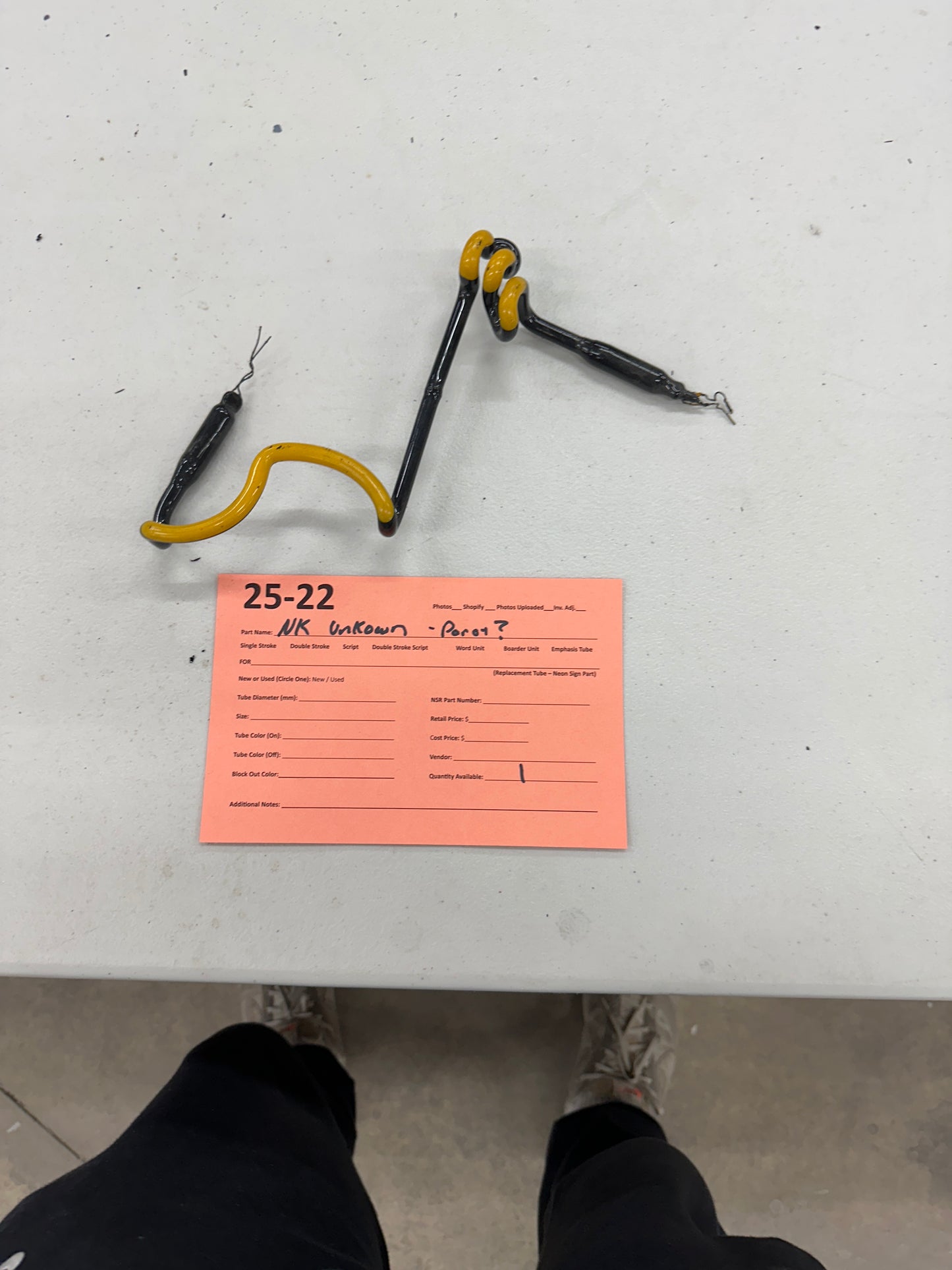 Parrot? - Mystery/Unknown Unit – Neon USA – Replacement Tube – Neon Sign Part