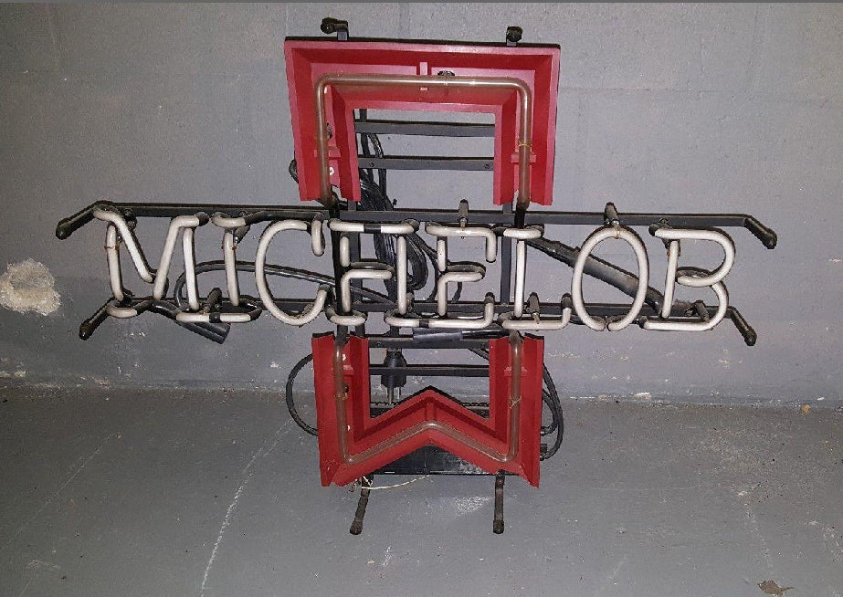 Red Ribbon Border for Vintage Plastic Reflector Michelob Replacement Tube - Neon Sign Part