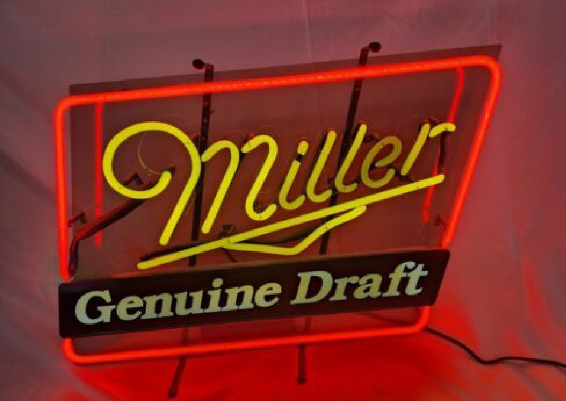 Miller Single Stroke Word unit For Miller Genuine Draft Replacement Tube - Neon Sign Part