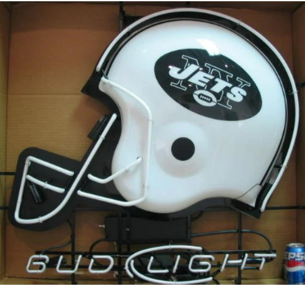 Bud Light NFL Football Helmet Facemask Front Unit 49ers or Others - Neon Sign Part
