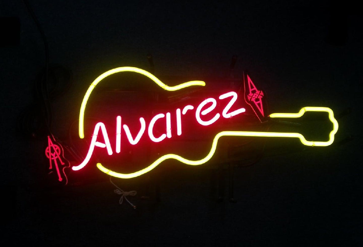 Alvarez Sign Stroke Word Unit for Alvarez Guitar Replacement Tube - Neon Sign Part