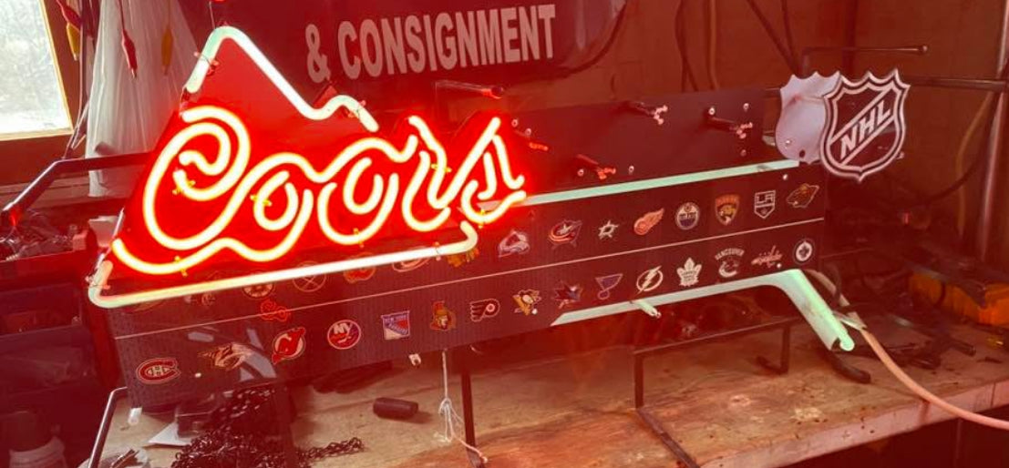 Coors Border Mountain for Coors NHL Hockey Neon Sign Replacement Tube