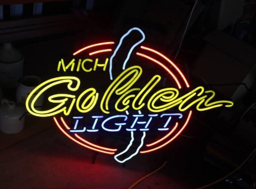 Top Border / Emphasis Unit for Michelob Golden Light Neon Sign Replacement Tube