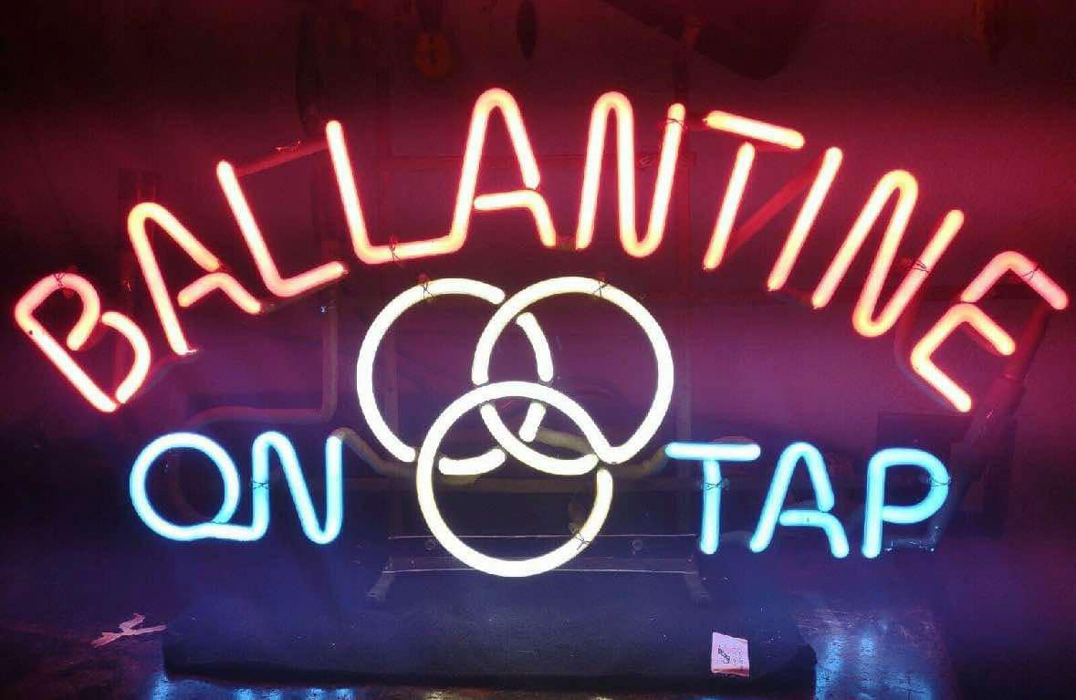 BALLANTINE Single Stroke Word Unit Original Arched tube Neon Sign Replacement Tube