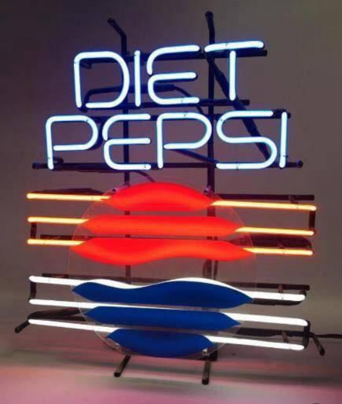 Bottom Emphasis Unit for Diet Pepsi Replacement Tube - Neon Sign Part