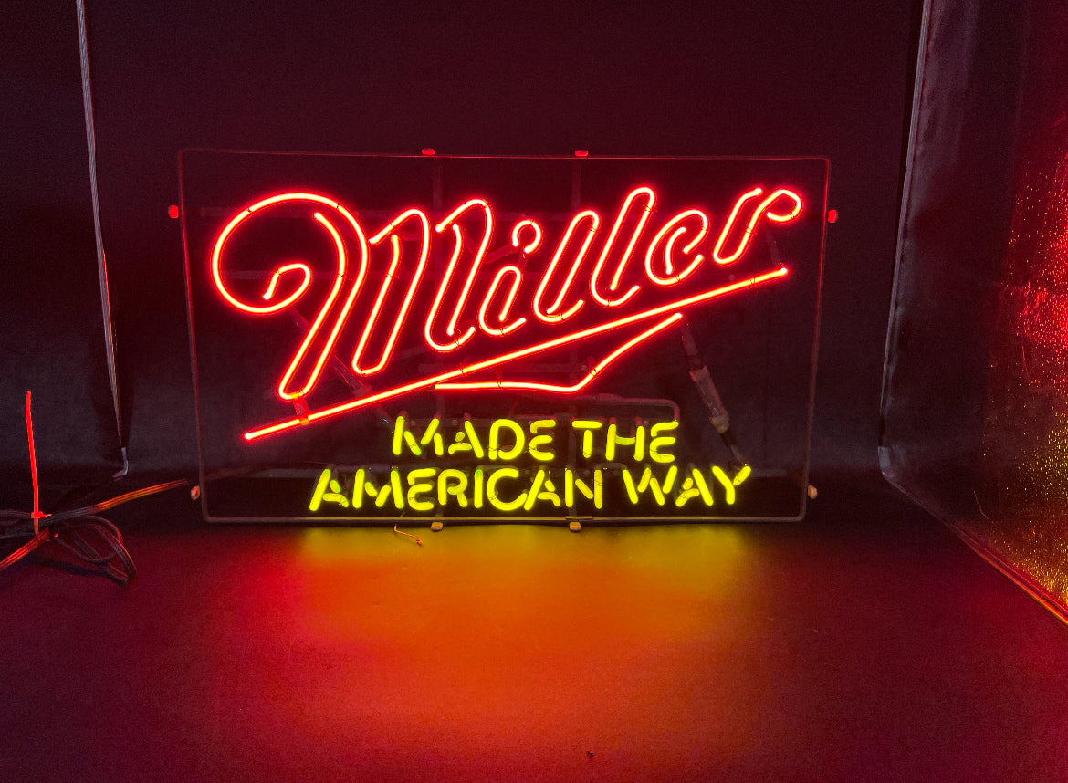 AMERICAN WAY Single Stoke Word unit for Miller Made the American Way Replacement Tube - Neon Sign Part