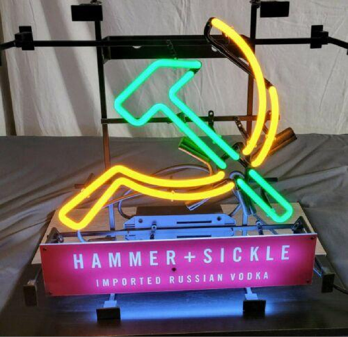 Hammer + Sickle Russian Vodka Neon Sign Plastic Replacement Panel