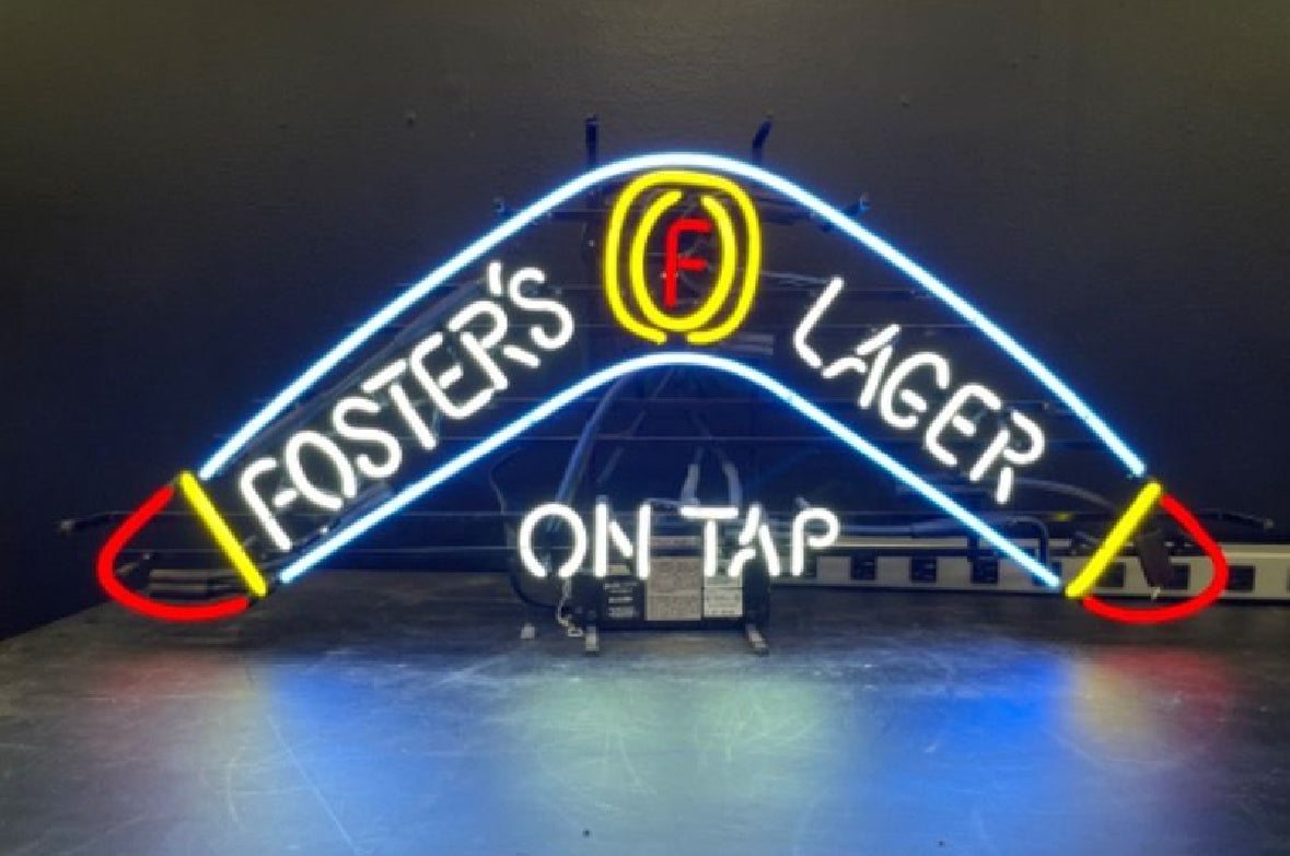 Boomerang Left side and lower unit for Foster’s Lager Replacement Tube - Neon Sign Part