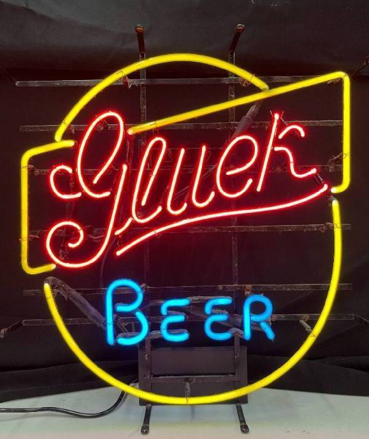 Gluek Single Stroke Word unit for Gluek Brewing Company Replacement Tube - Neon Sign Part