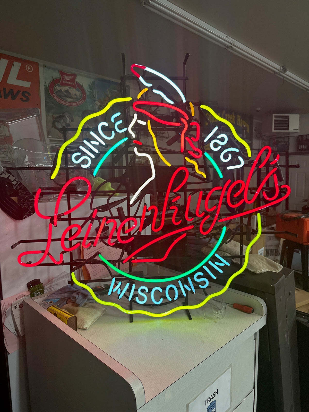 SINCE Single Stroke Word unit with Emphasis for Large Leinenkugel's Maiden Cap Replacement Tube - Neon Sign Part