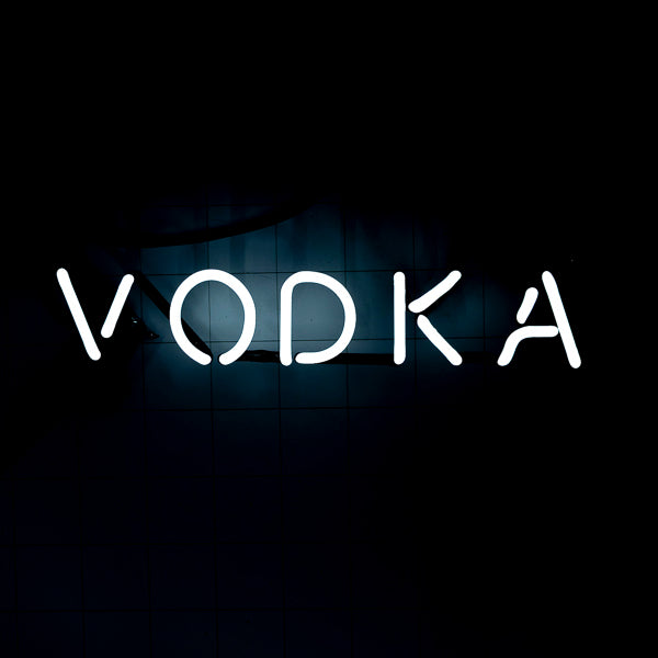 VODKA Single Stroke Word Unit for Tito's Replacement Tube - Neon Sign Part New