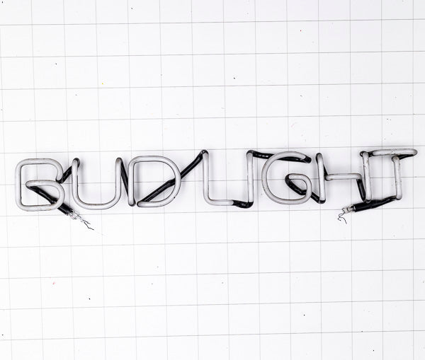 BUD LIGHT single stroke word unit Neon Sign Replacement Tube