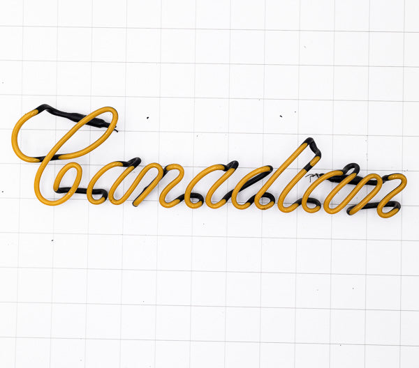 Canadian Script Word Unit for Canadian Club Neon Sign Replacement Tube