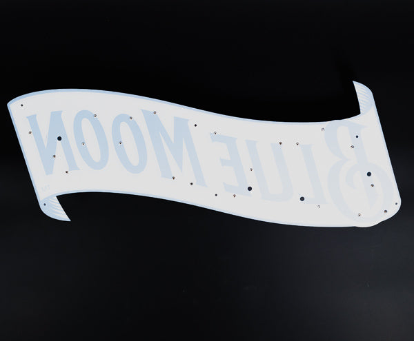 Blue Moon Neon Sign Plastic Replacement Panel