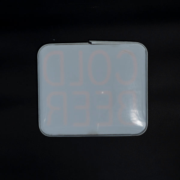 Cold Beer Lighted Neon Sign Plastic Replacement Panel
