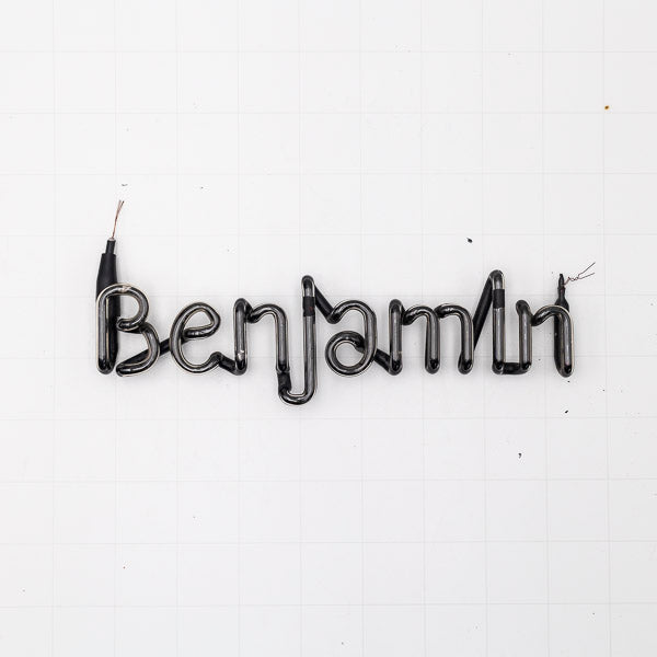 Benjamin Single Stroke Word Unit Neon Sign Replacement Tube